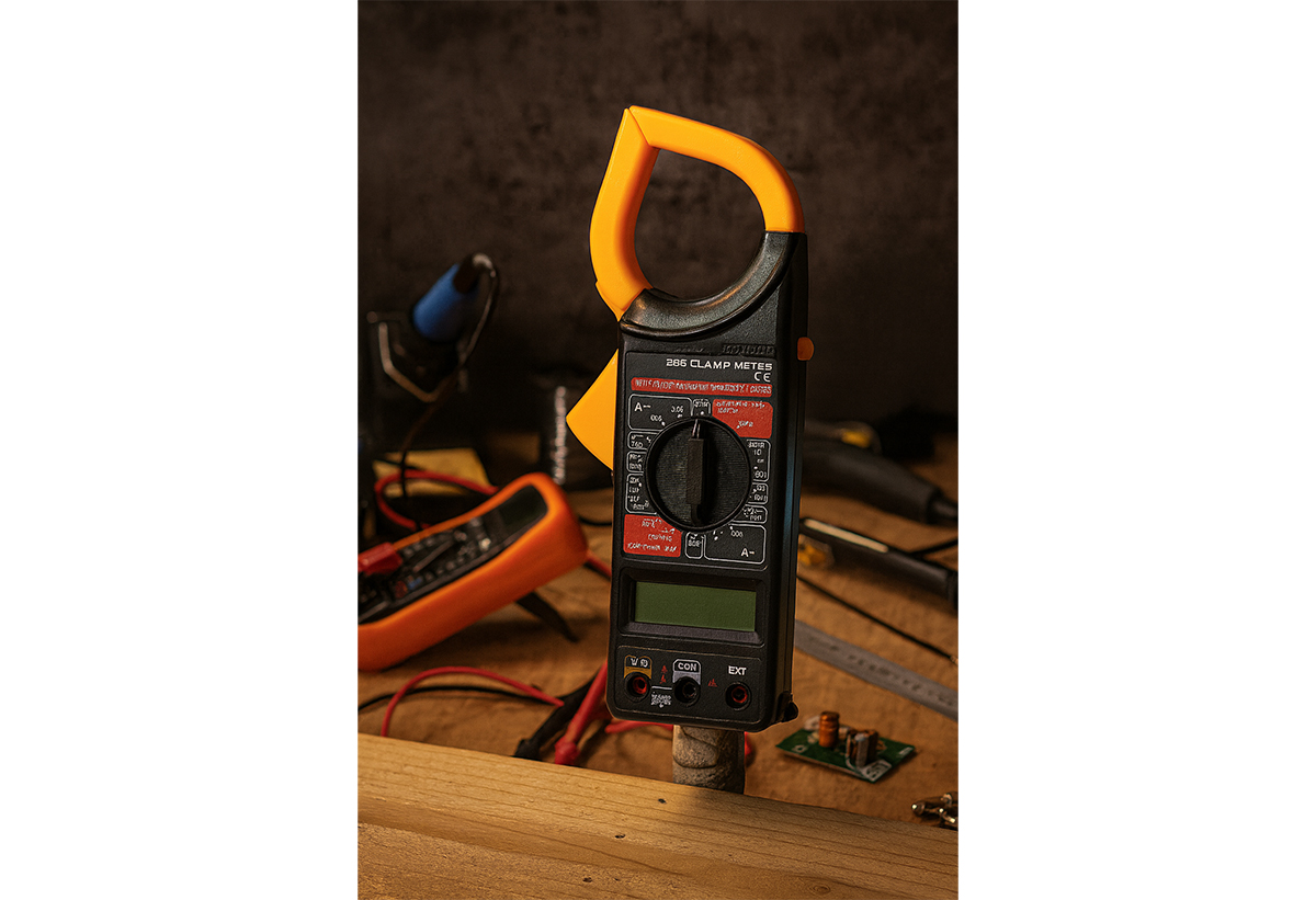 απεικονίζεται το εργαλείο πάνω σε πάγκο.